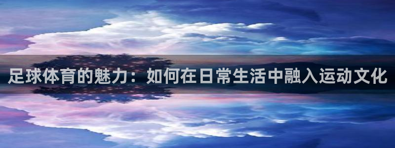 betway西汉姆联：足球体育的魅力：如何在日常生活中融入运动文化
