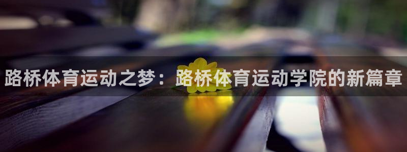 betway西汉姆官网：路桥体育运动之梦：路桥体育运动学院的新篇章